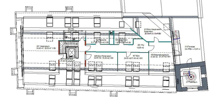 Projektskizze Erdgeschoss