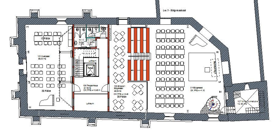 Projektskizze Obergeschoss